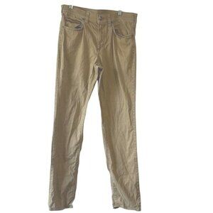 Marc Anthony Mens Flex+ Slim Straight Khaki Pants Size 30x32 Cotton/Spandex